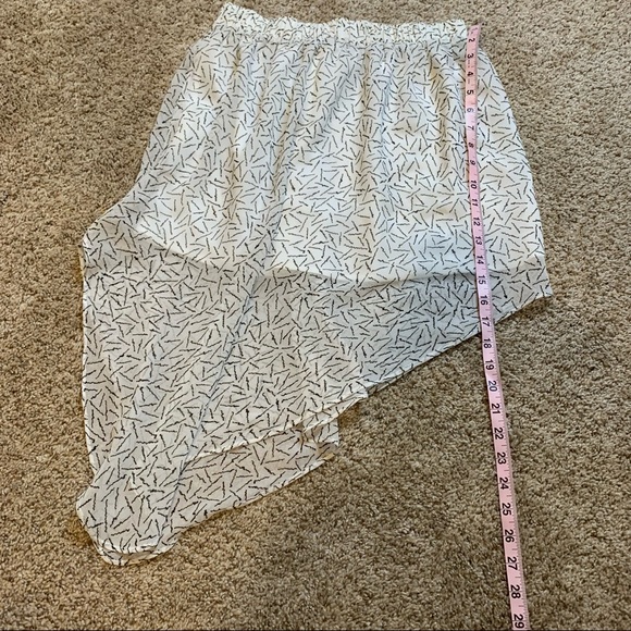 BCBGENERATION Asymmetrical Abstract Confetti Mini Skirt XS - Picture 7 of 12